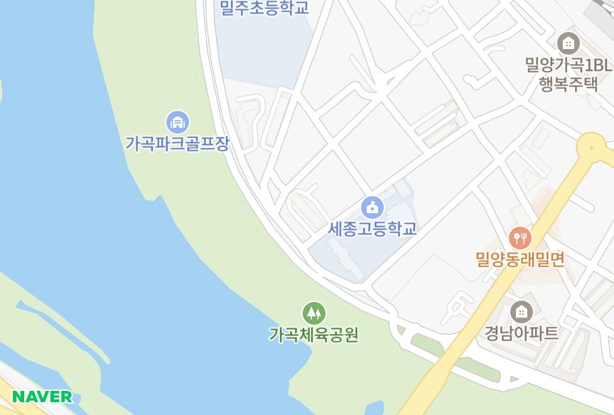 경상남도 밀양시 가곡동 대원 위치·실거래 시세 지도