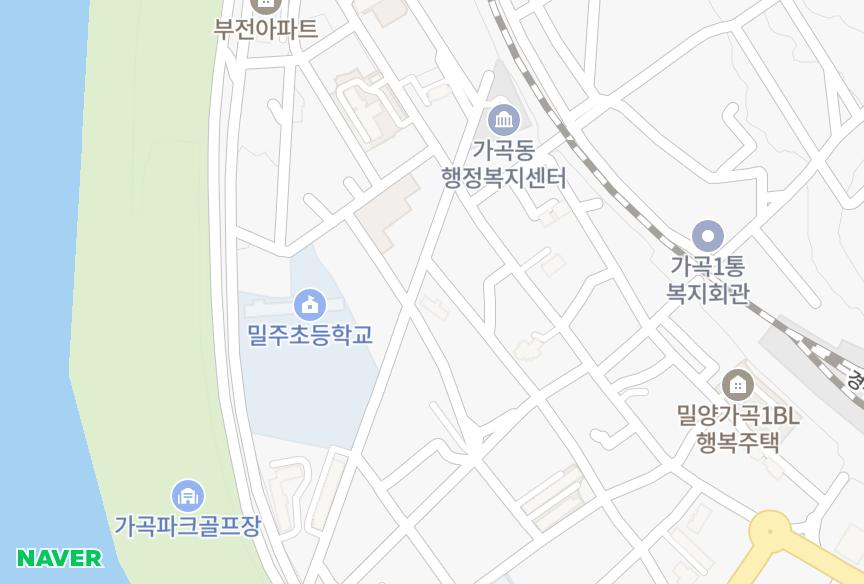 경상남도 밀양시 가곡동 산과들 위치·실거래 시세 지도