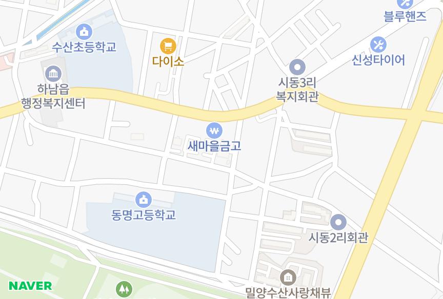 경상남도 밀양시 하남읍 양동리 경남5차 위치·실거래 시세 지도