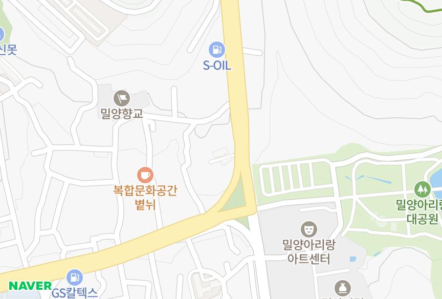 경상남도 밀양시 교동 대웅맨션 위치·실거래 시세 지도