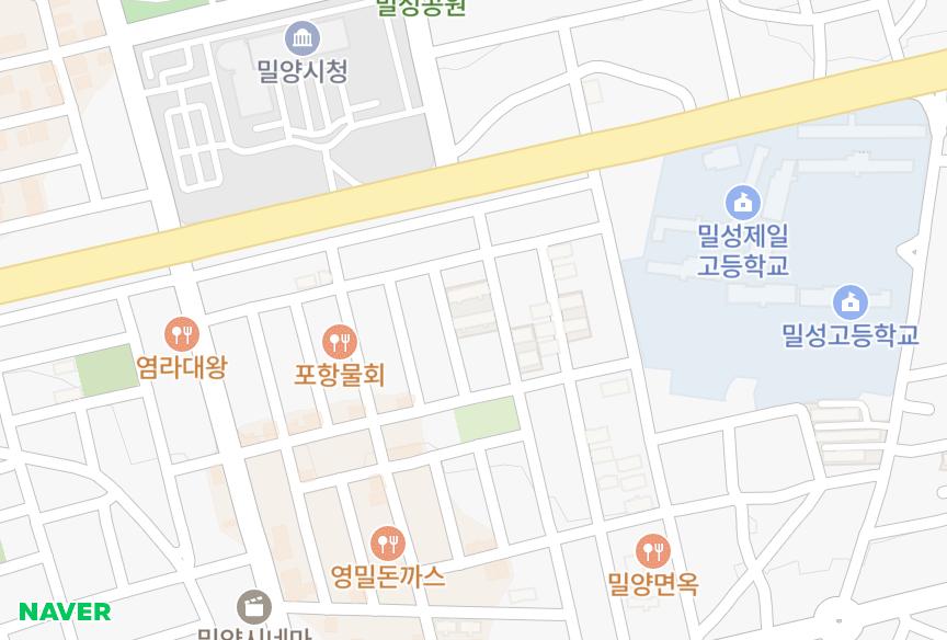 경상남도 밀양시 내이동 내이진덕디오스7차 위치·실거래 시세 지도