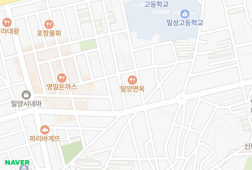 경상남도 밀양시 내이동 내이궁전2차 위치·실거래 시세 지도