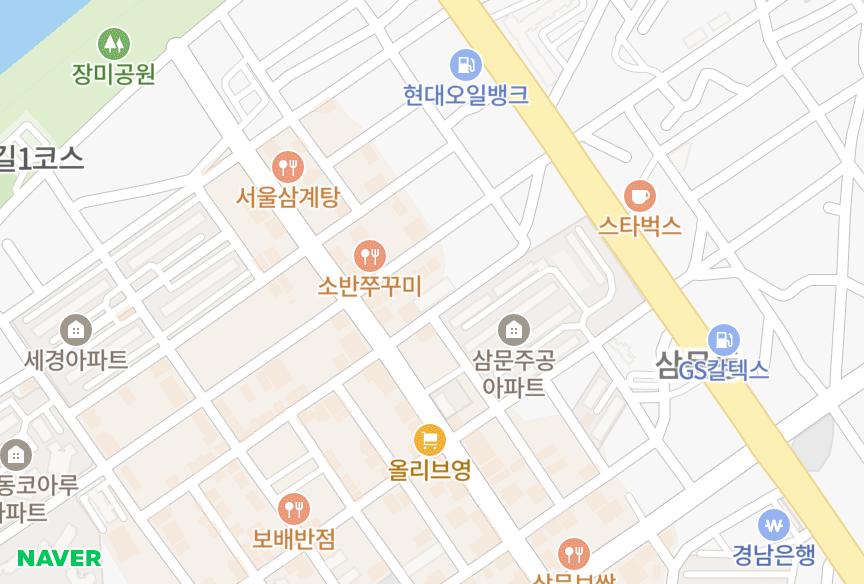 경상남도 밀양시 삼문동 세흥으뜸빌라 위치·실거래 시세 지도