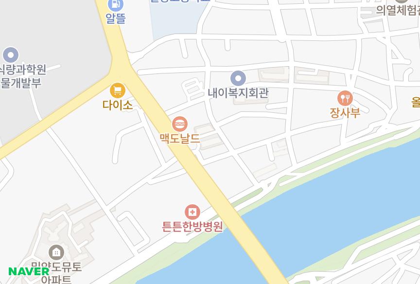 경상남도 밀양시 삼문동 신대동무지개 위치·실거래 시세 지도