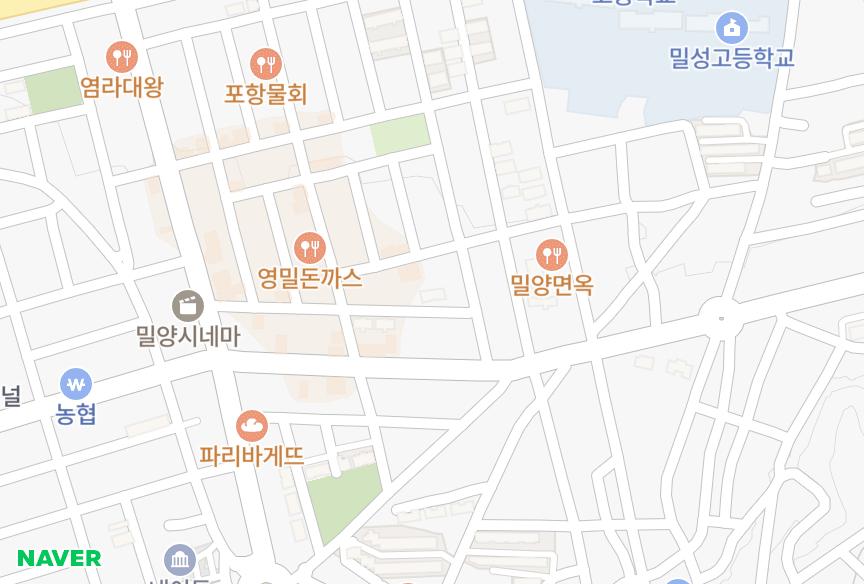 경상남도 밀양시 내이동 한울림 위치·실거래 시세 지도