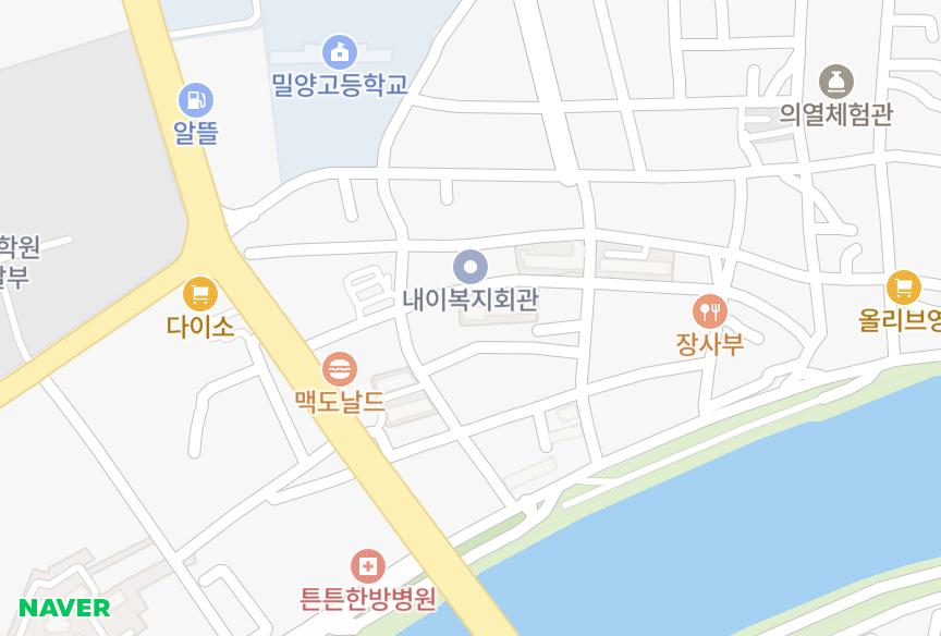 경상남도 밀양시 삼문동 삼문성원플러스1차 위치·실거래 시세 지도