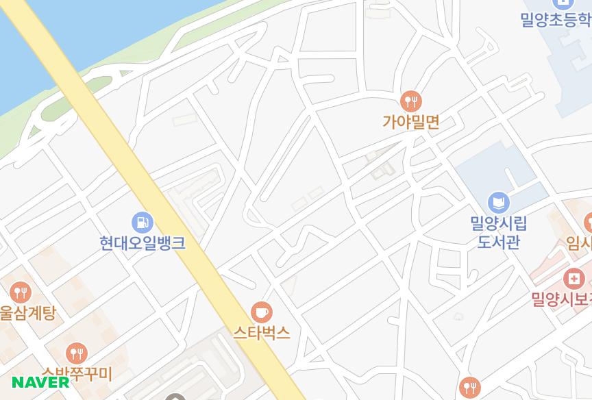 경상남도 밀양시 삼문동 동화팰리스4차 위치·실거래 시세 지도
