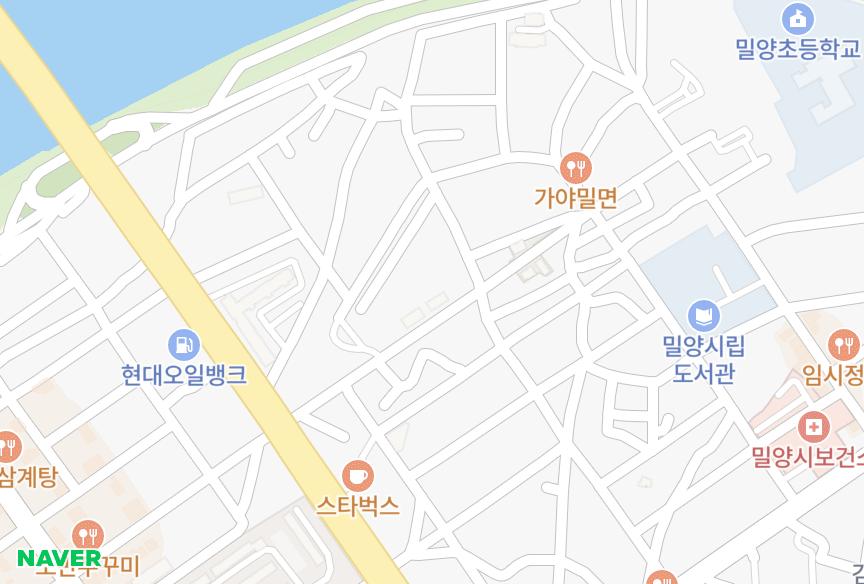 경상남도 밀양시 삼문동 동화팰리스3차 위치·실거래 시세 지도