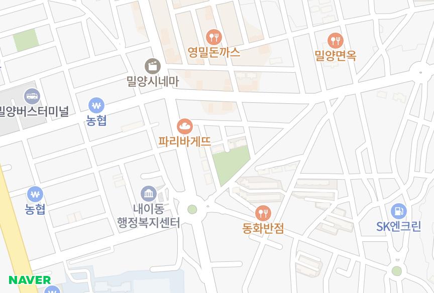 경상남도 밀양시 내이동 발트하임 위치·실거래 시세 지도
