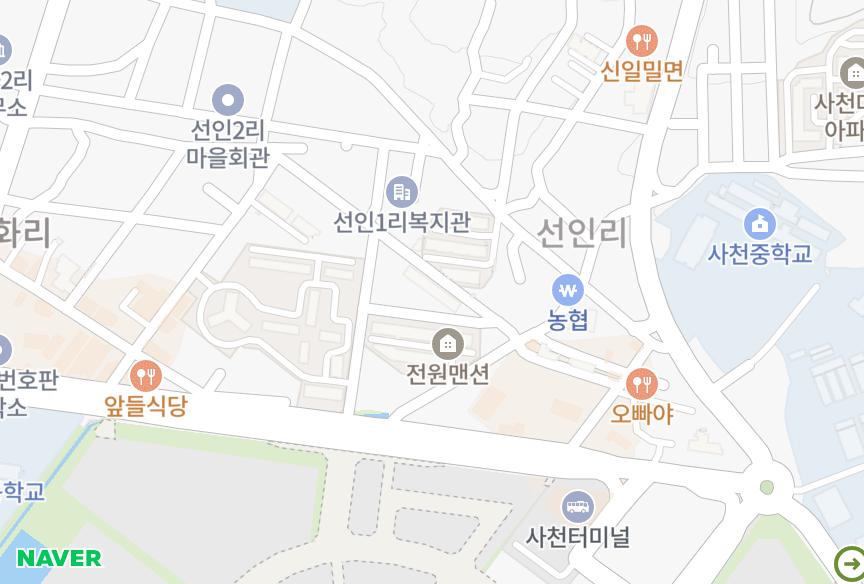 경상남도 사천시 사천읍 선인리 사천읍 선인리신진4차 위치·실거래 시세 지도
