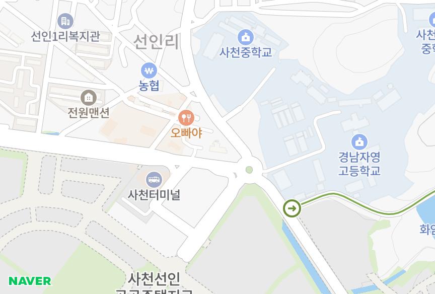 경상남도 사천시 사천읍 선인리 국도 위치·실거래 시세 지도
