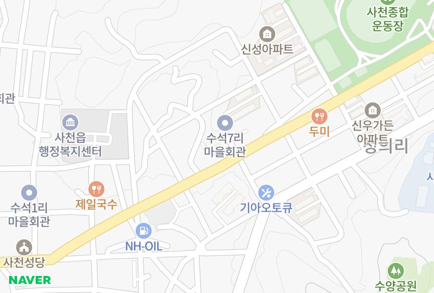 경상남도 사천시 사천읍 수석리 태성국화맨션 위치·실거래 시세 지도
