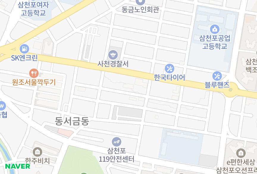 경상남도 사천시 동금동 영남팰리스 위치·실거래 시세 지도