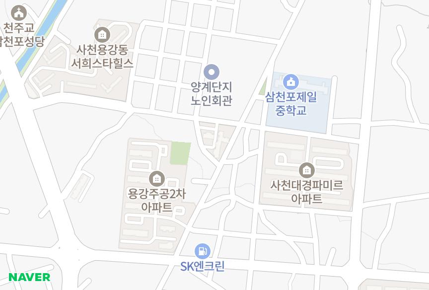 경상남도 사천시 용강동 사천용강정우하이뷰 위치·실거래 시세 지도
