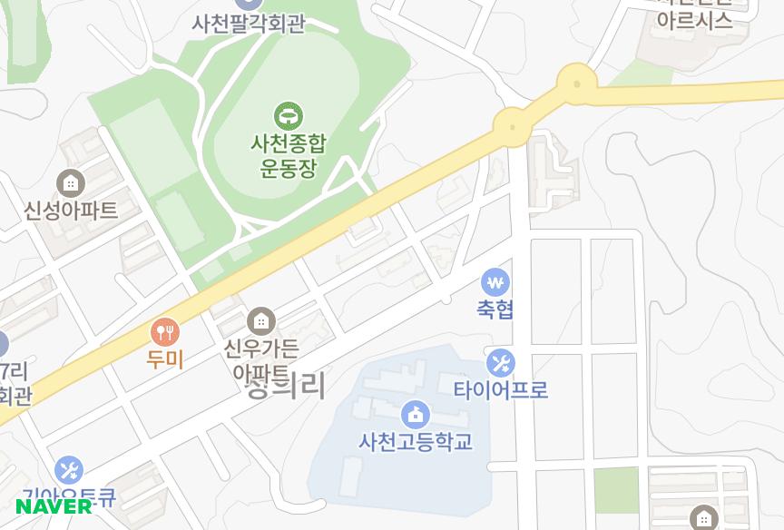 경상남도 사천시 사천읍 정의리 가현에이스빌 위치·실거래 시세 지도