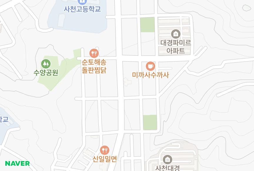 경상남도 사천시 사천읍 선인리 사천읍 선인리우성피이스4차 위치·실거래 시세 지도