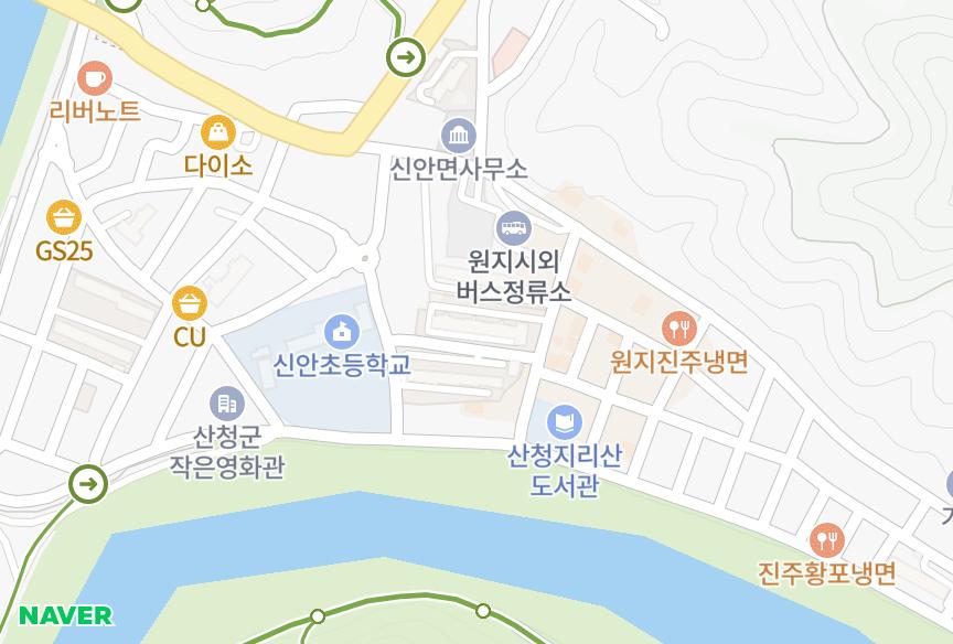 경상남도 산청군 신안면 하정리 서전골든뷰 위치·실거래 시세 지도