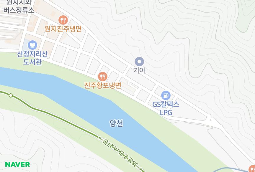 경상남도 산청군 신안면 하정리 신안나임 위치·실거래 시세 지도