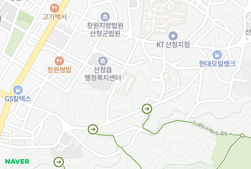 경상남도 산청군 산청읍 지리 삼영그린파크 위치·실거래 시세 지도