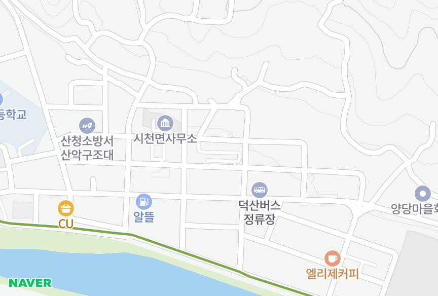 경상남도 산청군 시천면 사리 덕산빌라 위치·실거래 시세 지도