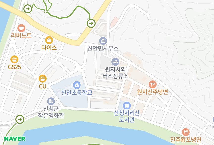 경상남도 산청군 신안면 하정리 신안맨션 위치·실거래 시세 지도