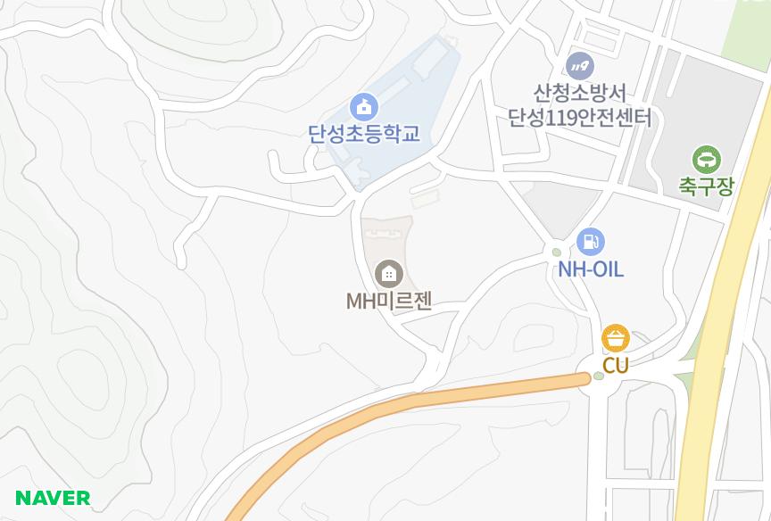 경상남도 산청군 단성면 성내리 MH미르젠 위치·실거래 시세 지도