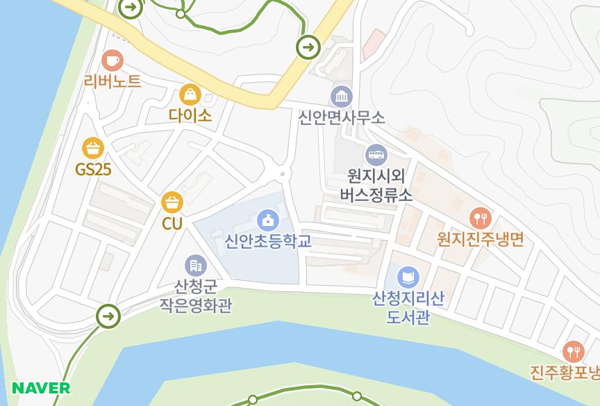경상남도 산청군 신안면 하정리 태한맨션 위치·실거래 시세 지도