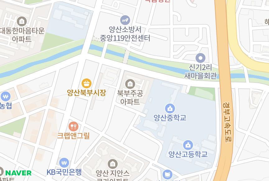경상남도 양산시 북부동 양산북부주공 위치·실거래 시세 지도