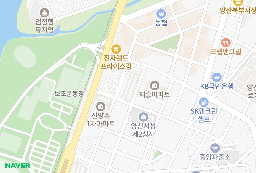 경상남도 양산시 북부동 신양주2차 위치·실거래 시세 지도