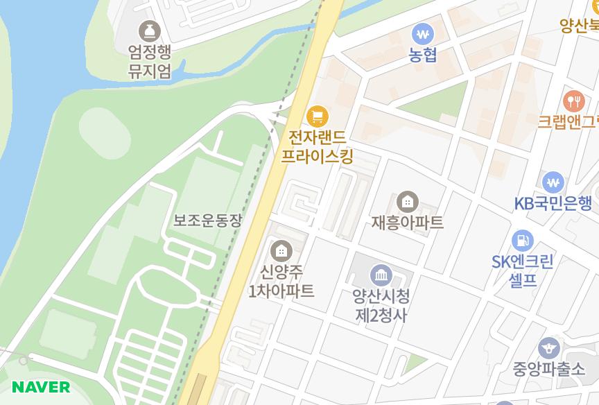 경상남도 양산시 북부동 삼우 위치·실거래 시세 지도