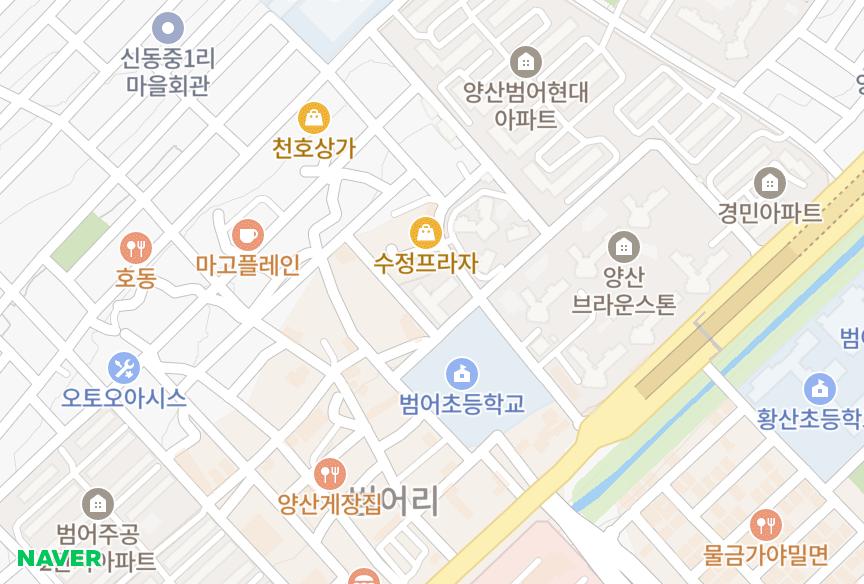 경상남도 양산시 물금읍 범어리 삼위로얄맨션 위치·실거래 시세 지도