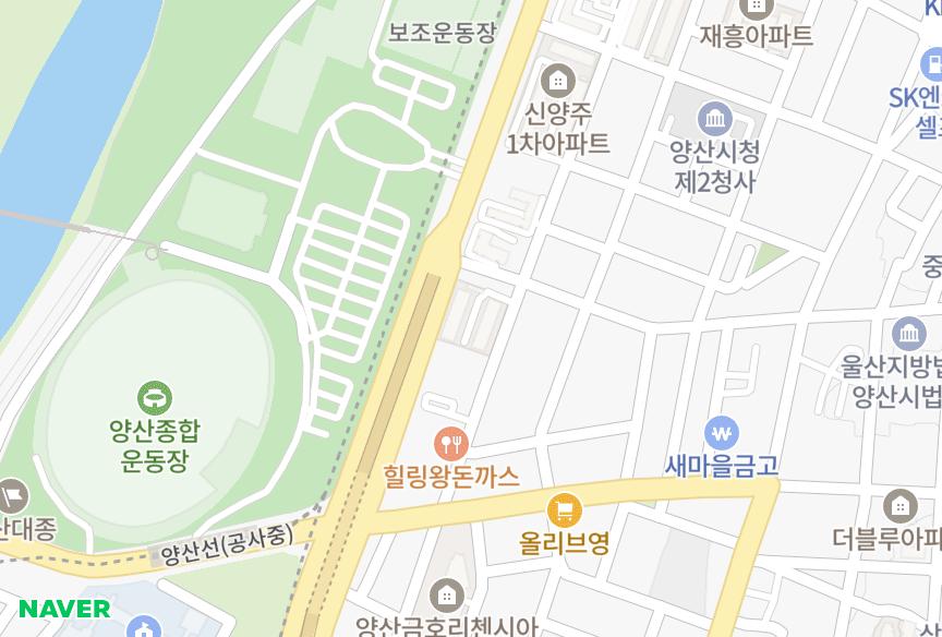 경상남도 양산시 북부동 삼보 위치·실거래 시세 지도