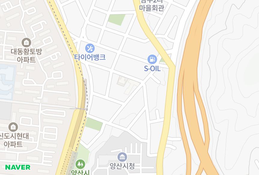 경상남도 양산시 남부동 무지개타운 위치·실거래 시세 지도