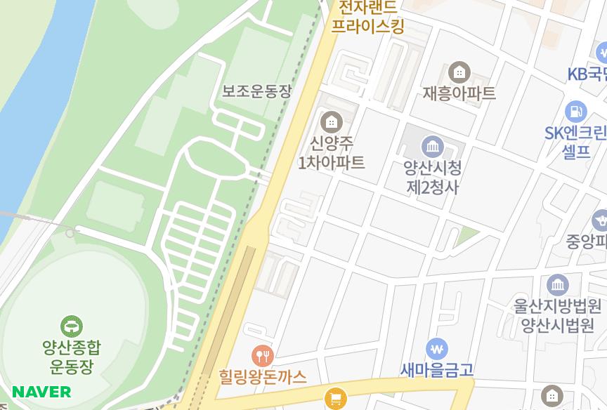경상남도 양산시 북부동 해동 위치·실거래 시세 지도