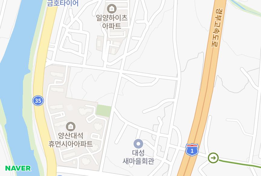 경상남도 양산시 상북면 대석리 (821-14) 위치·실거래 시세 지도