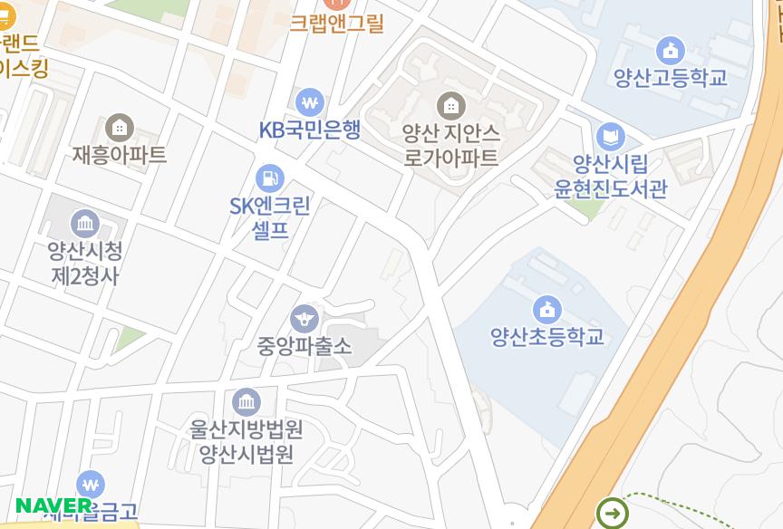 경상남도 양산시 북부동 푸르나 위치·실거래 시세 지도