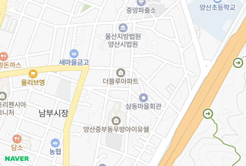 경상남도 양산시 중부동 동국에버리치 위치·실거래 시세 지도