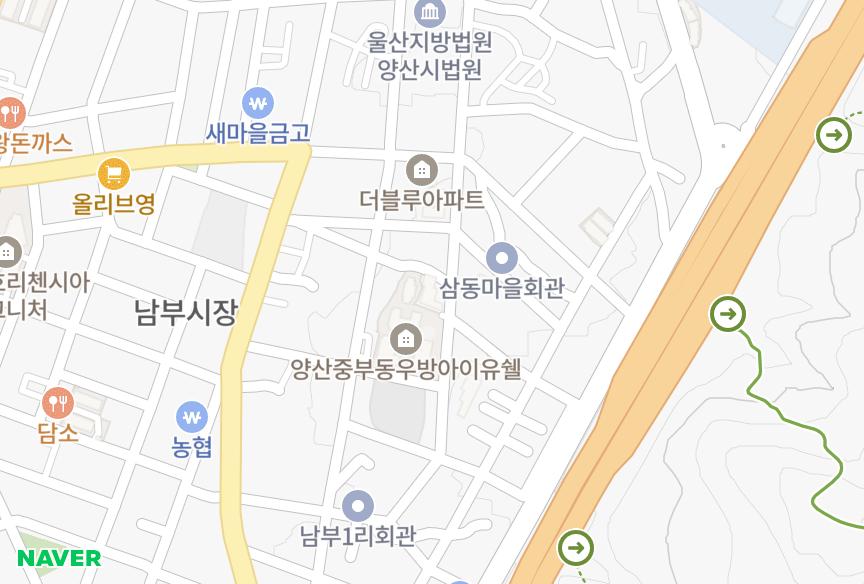 경상남도 양산시 중부동 진흥에이원 위치·실거래 시세 지도