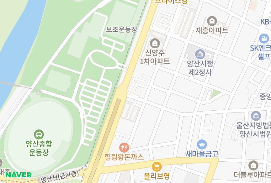 경상남도 양산시 북부동 신우맨션 위치·실거래 시세 지도