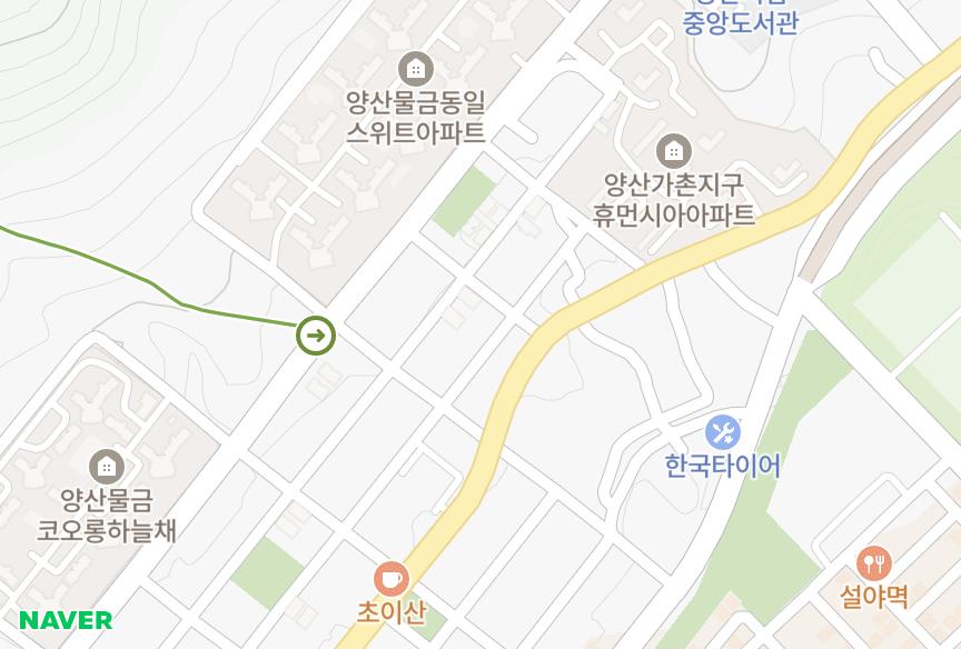 경상남도 양산시 물금읍 가촌리 신정언더우드빌라 위치·실거래 시세 지도