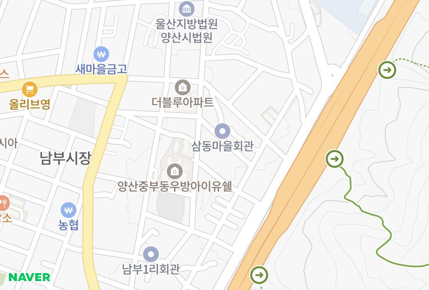 경상남도 양산시 중부동 센트럴스타 위치·실거래 시세 지도