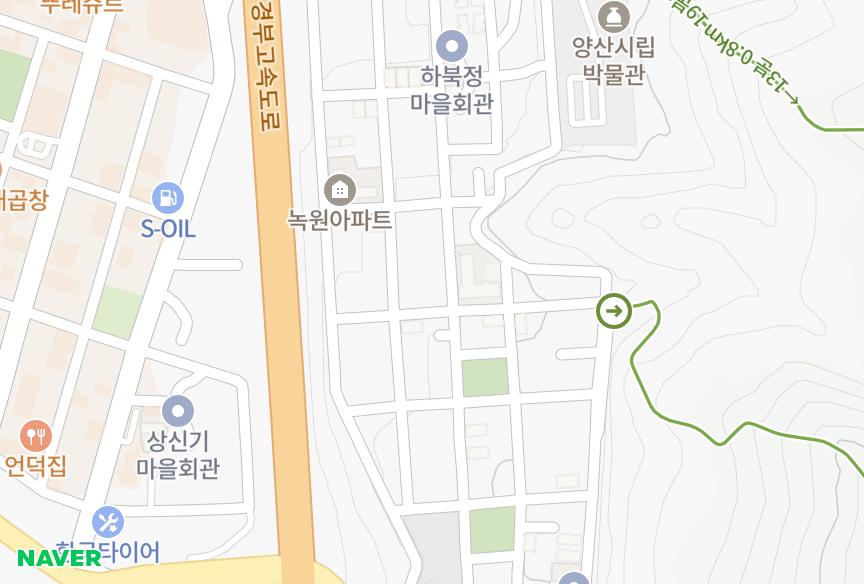 경상남도 양산시 북정동 명성타워빌라 위치·실거래 시세 지도