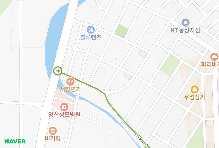 경상남도 양산시 명동 명대동빌라1차 위치·실거래 시세 지도