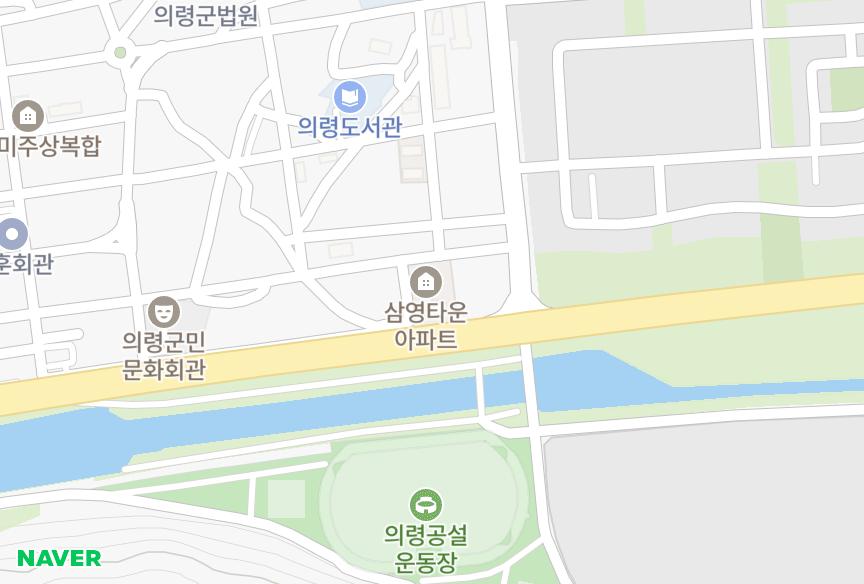 경상남도 의령군 의령읍 동동리 삼영타운 위치·실거래 시세 지도