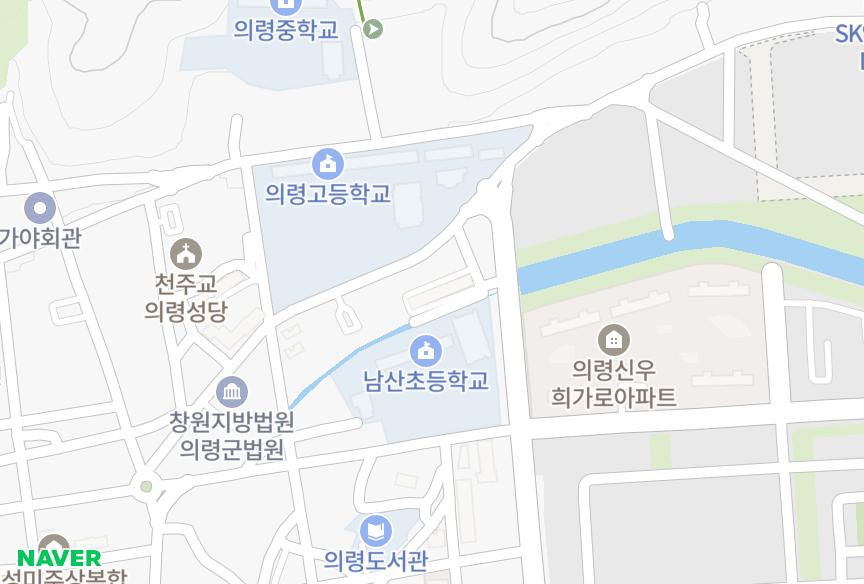 경상남도 의령군 의령읍 동동리 남산 위치·실거래 시세 지도