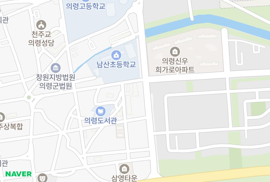 경상남도 의령군 의령읍 동동리 대신 위치·실거래 시세 지도