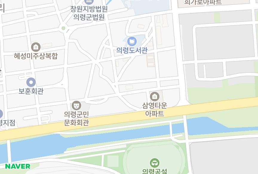 경상남도 의령군 의령읍 동동리 동동좋은아침 위치·실거래 시세 지도
