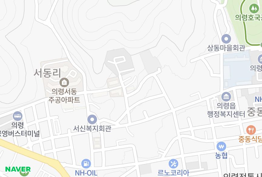 경상남도 의령군 의령읍 서동리 천우스카이빌라 위치·실거래 시세 지도