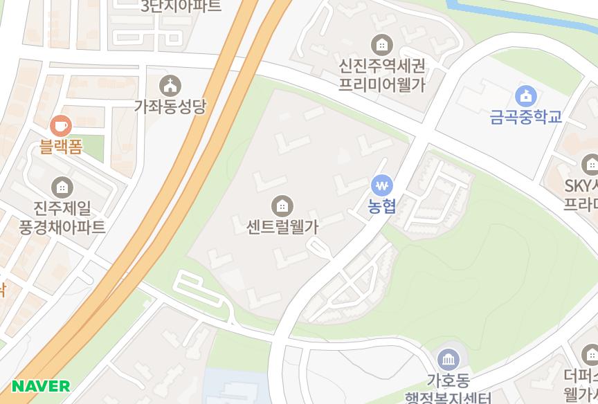 경상남도 진주시 가좌동 센트렐웰가 위치·실거래 시세 지도