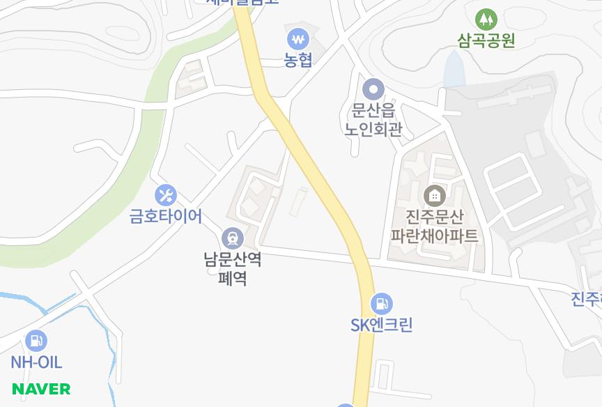 경상남도 진주시 문산읍 삼곡리 한양 위치·실거래 시세 지도